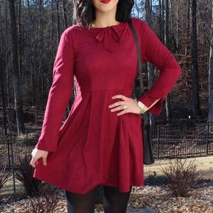 Cute Maroon Dress